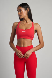 Lululemon | Flexyflex Strappy Yoga Bra A-C | Lulu Red