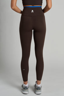 Splits59 | Dual High Waist Airweight 7/8 | Dark Chocolate/Classic Blue
