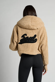 Jill Martin | Cropped Teddy Lounger | Tan