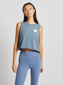 Soul by SoulCycle | The Soul Cafe Smile Renee Tank | Blue