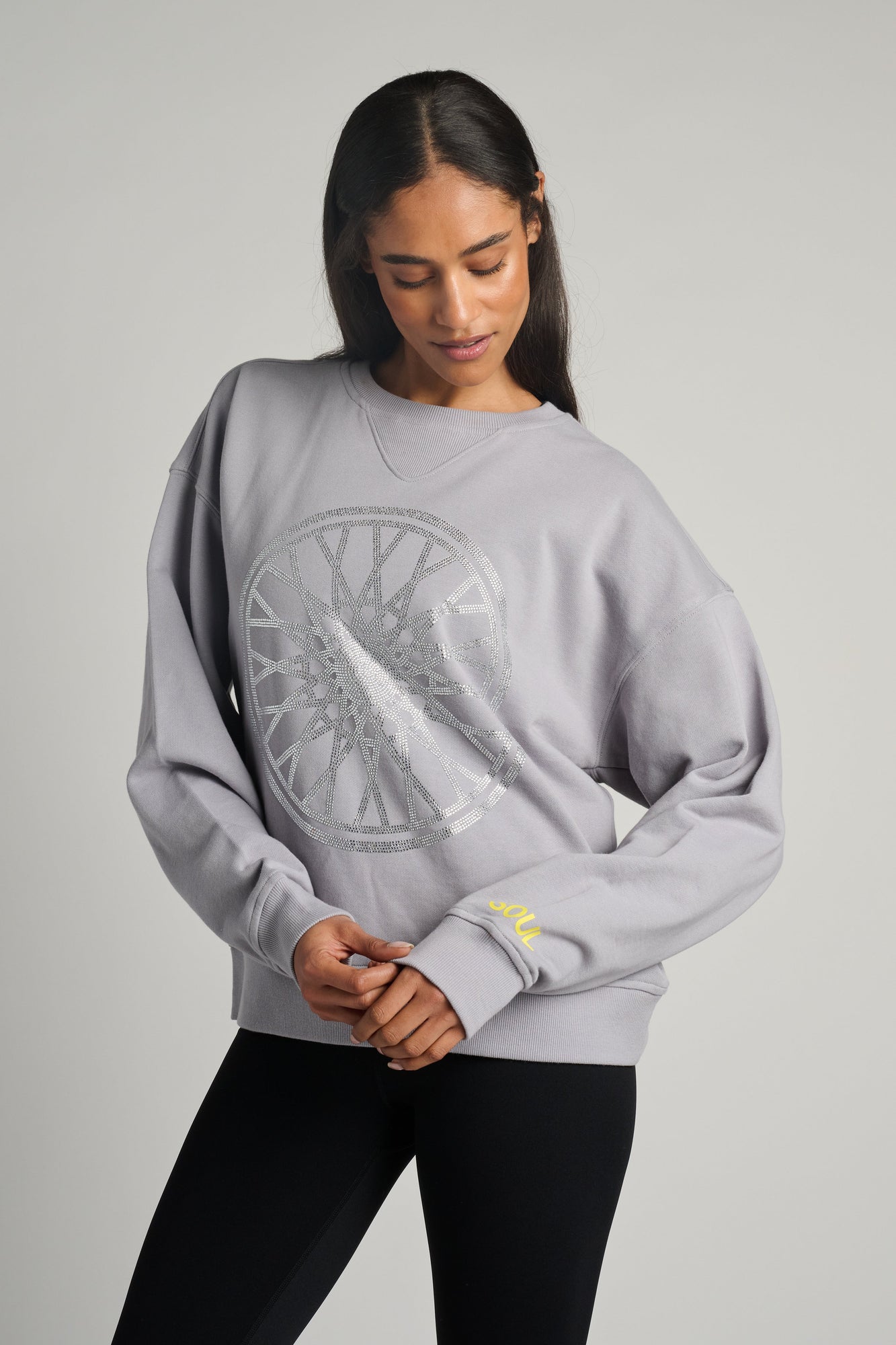 Terez | Classic Cotton Gemstone Logo | Cloud Grey