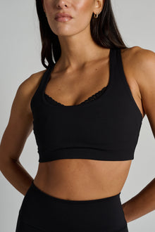 Spiritual Gangster | Harmony Lace Bra | Black