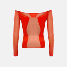 OW Collection Swirl Blouse | OW Red