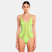 OW Collection Swirl Bodysuit | Mellow Green