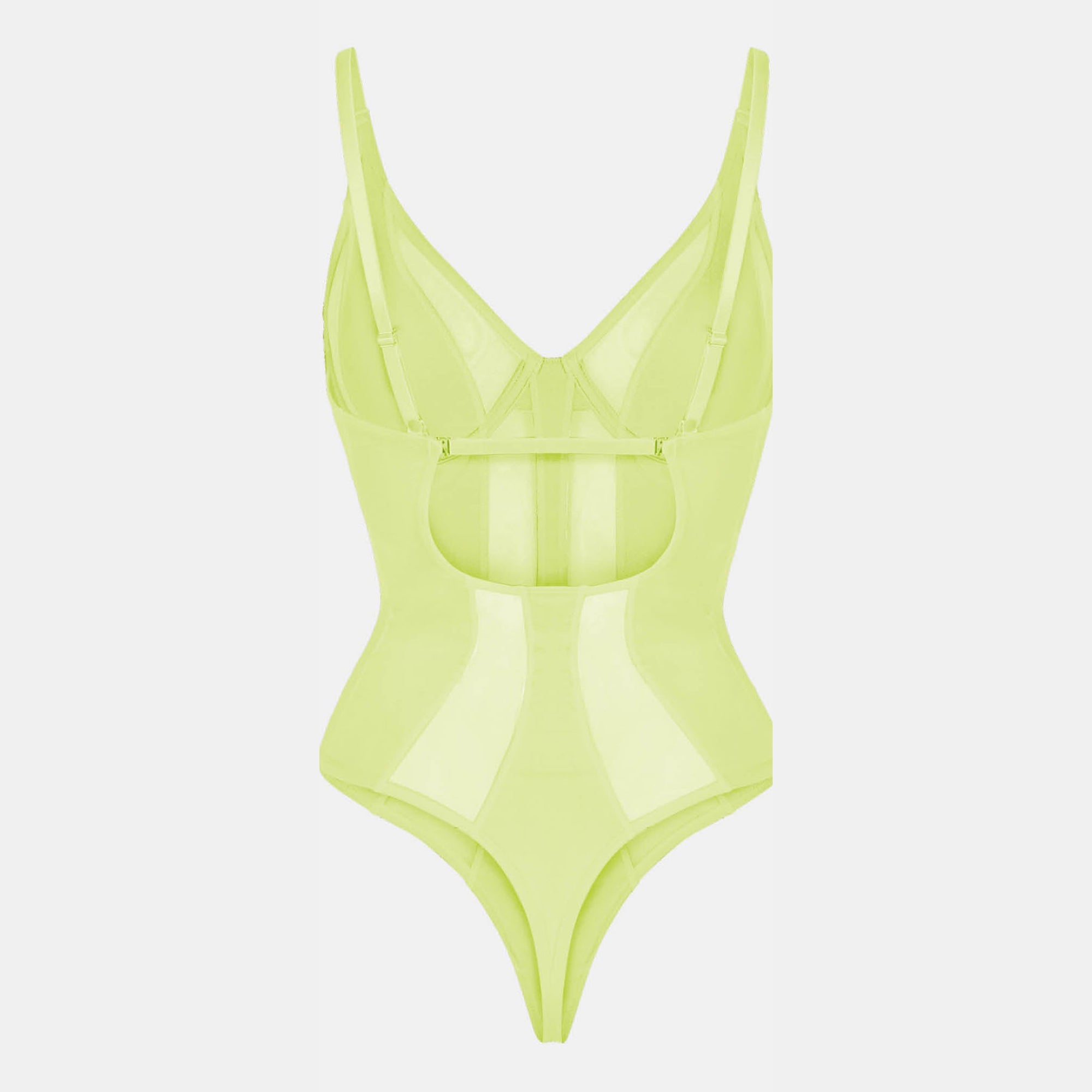 OW Collection Swirl Bodysuit | Mellow Green