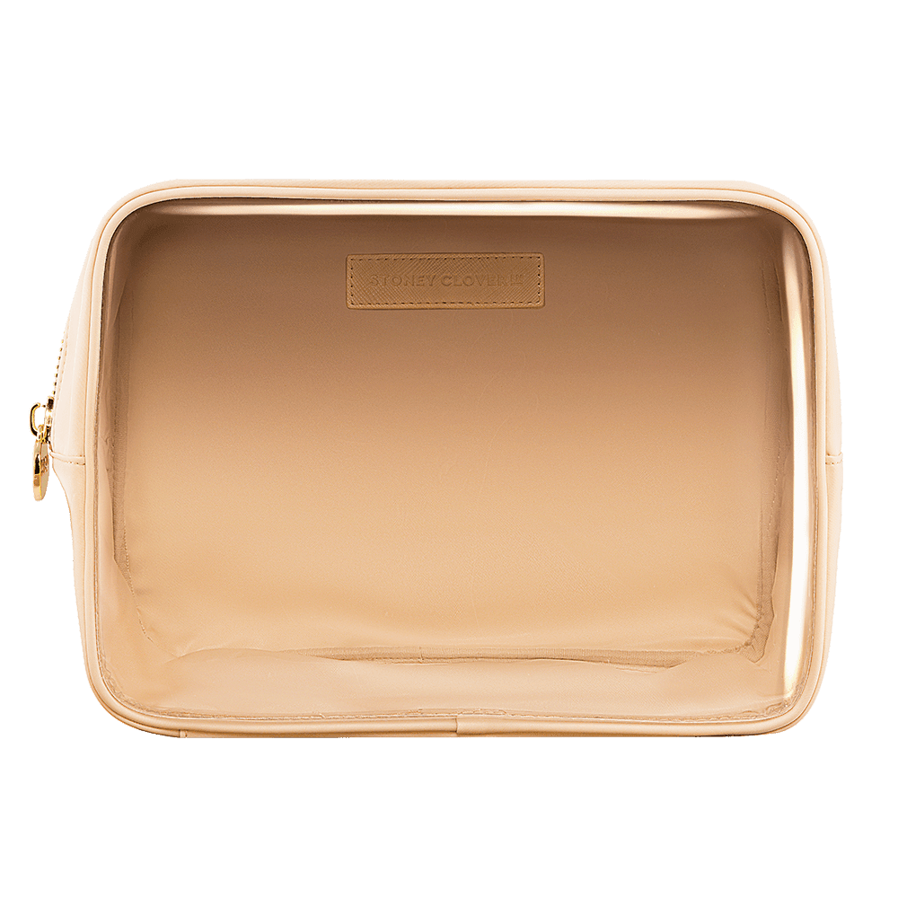Clear Front Large Pouch | Sand