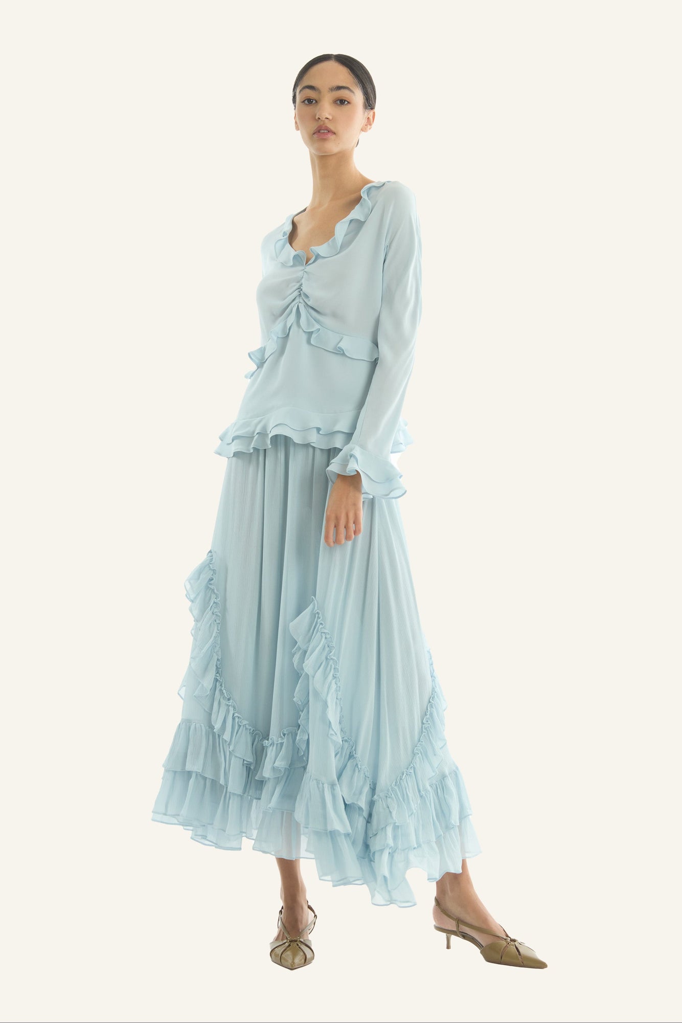 Sander Blouse | Powder Blue