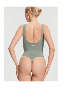 Scoop Back Bodysuit | Sage Green