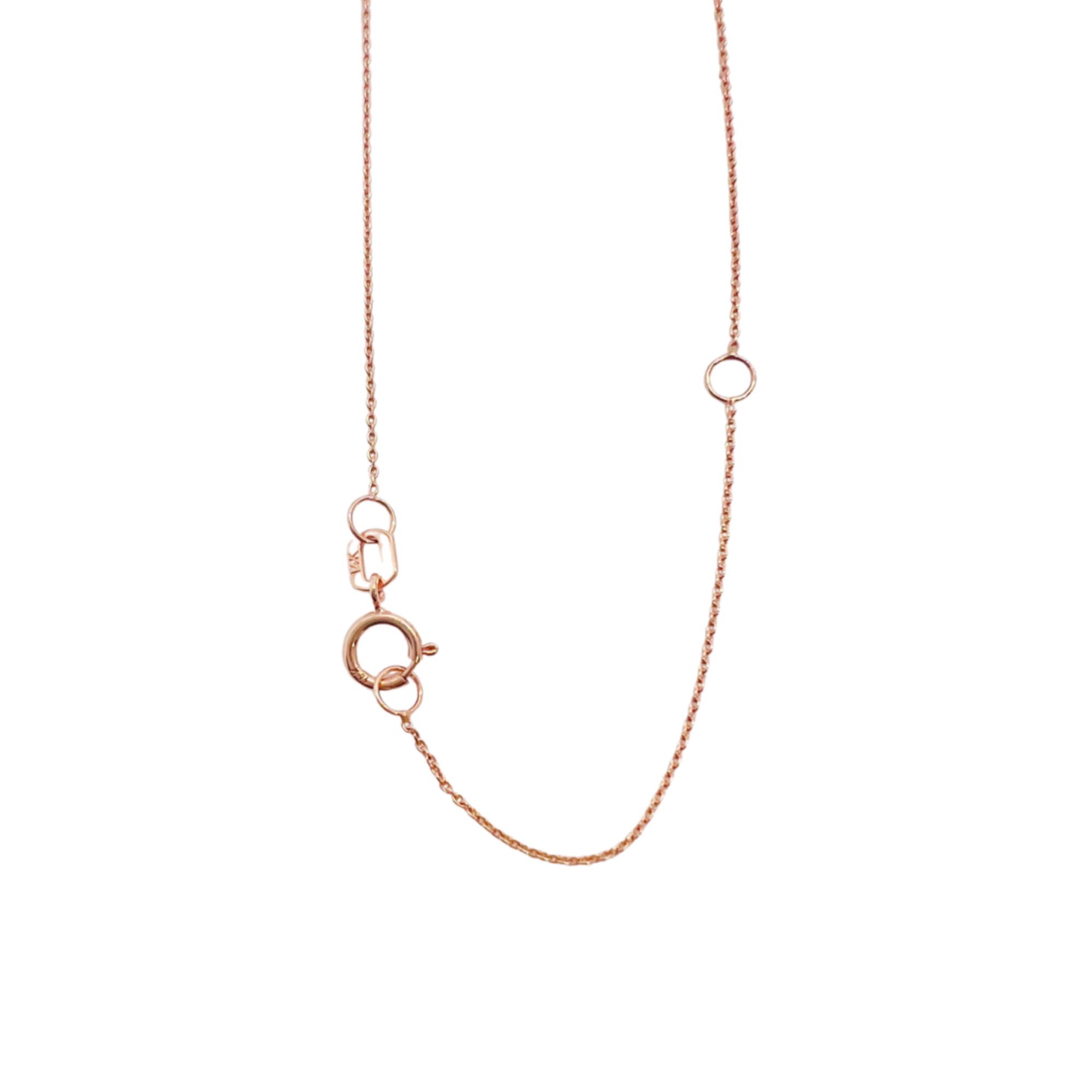 Stone and Strand 14K Rose Gold Choker Chain Clasp Image