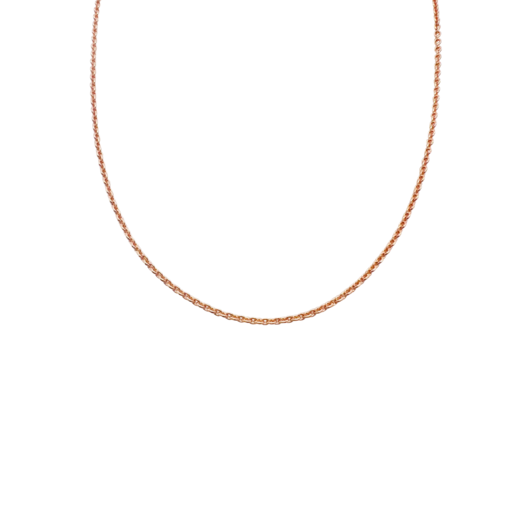 Stone and Strand 14K Rose Gold Chain Necklace Front Image