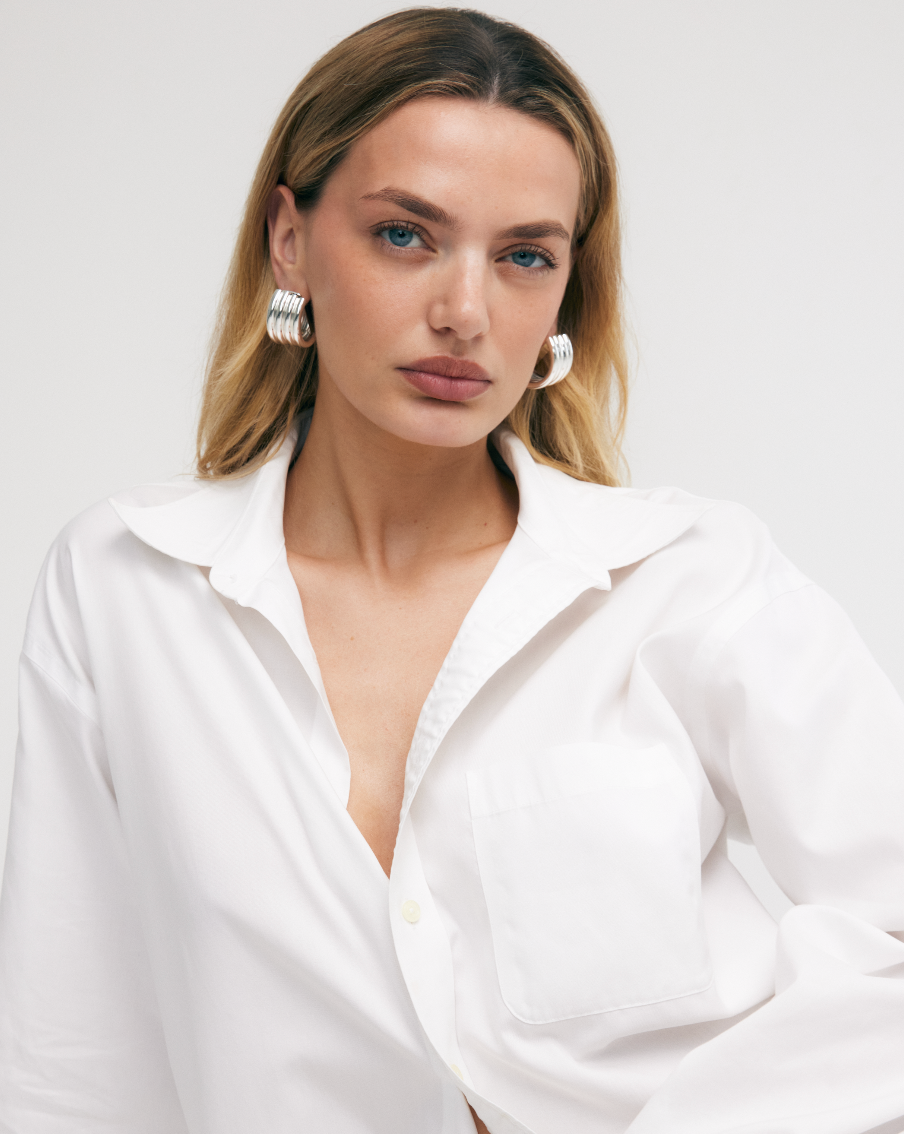 Aria Statement Earrings | Silver Plated