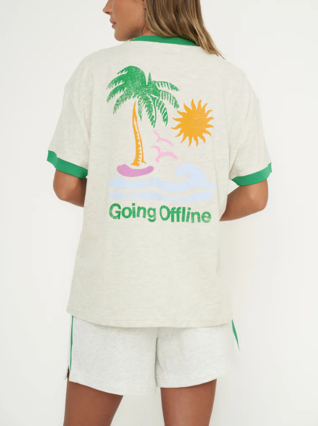 The Mayfair Group | Going Offline Sweatshort | Light Grey