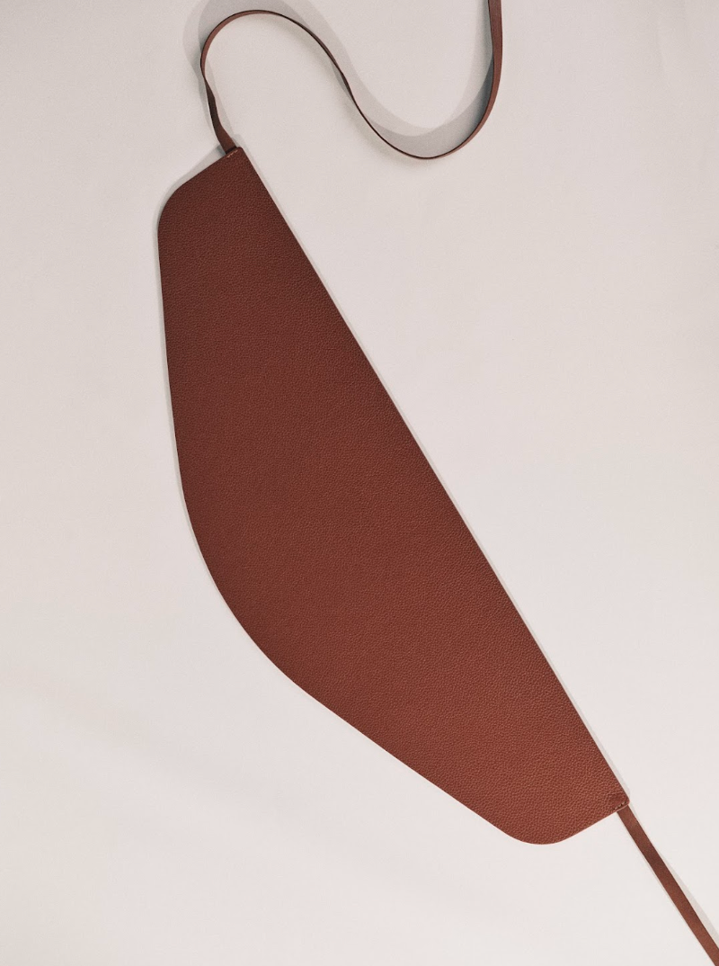 Undone Corset Pebble Leather Belt | Camel
