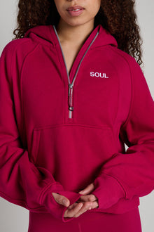 Lululemon | Scuba Oversized Half-Zip Hoodie | Berry Rumble