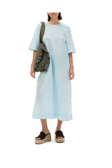 Seersucker Check Maxi Dress | Ice Water
