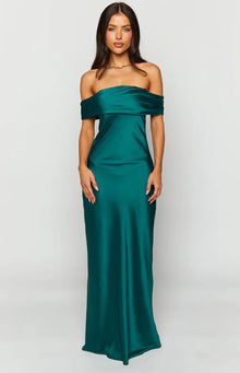 Seraphina Off The Shoulder Maxi Dress | Teal