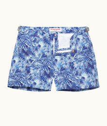 Setter Palmed Shorter-Length Swim Shorts | Lagoon Blue