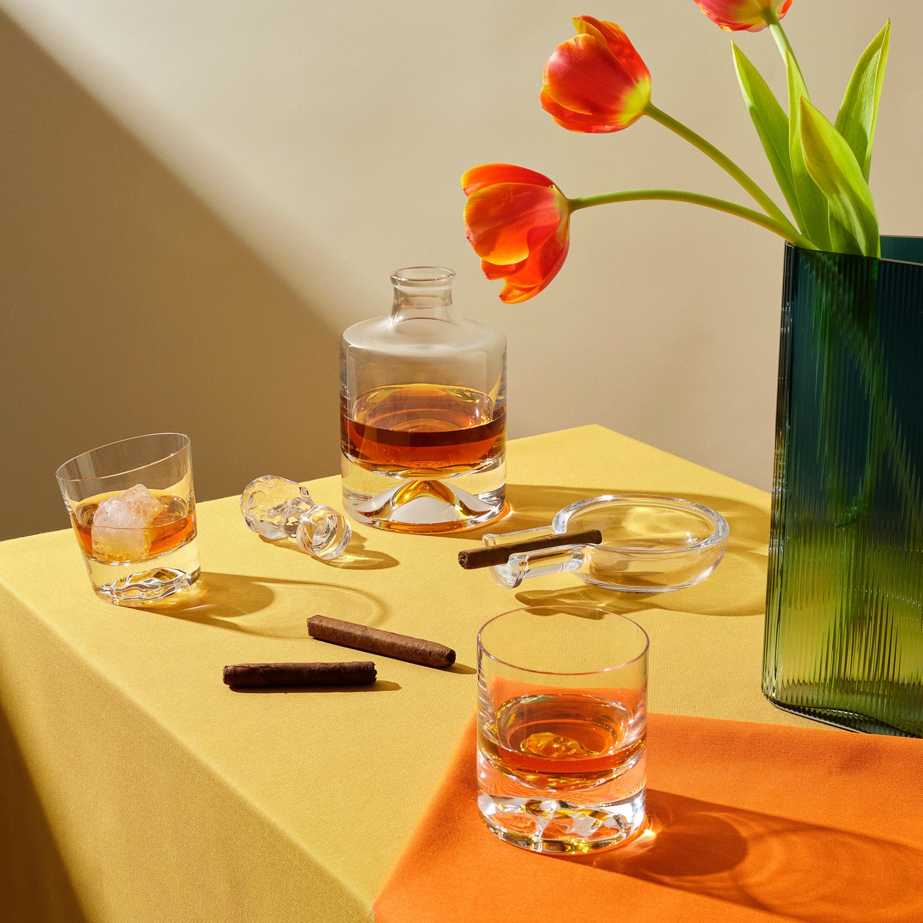 Shade Whisky Glasses | Clear Crystal | Set of 2
