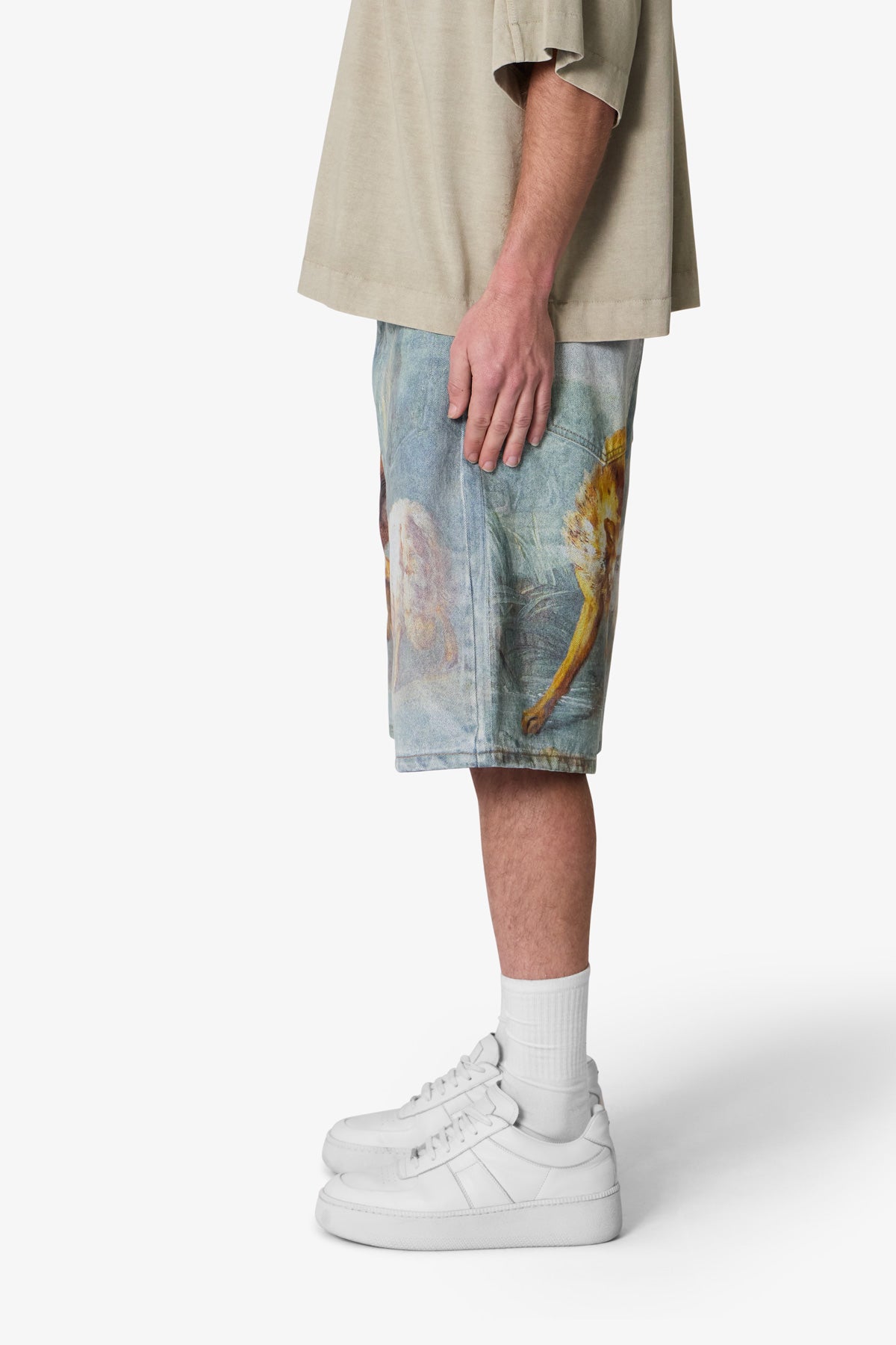 Sheep Hounded Denim Shorts | Multi