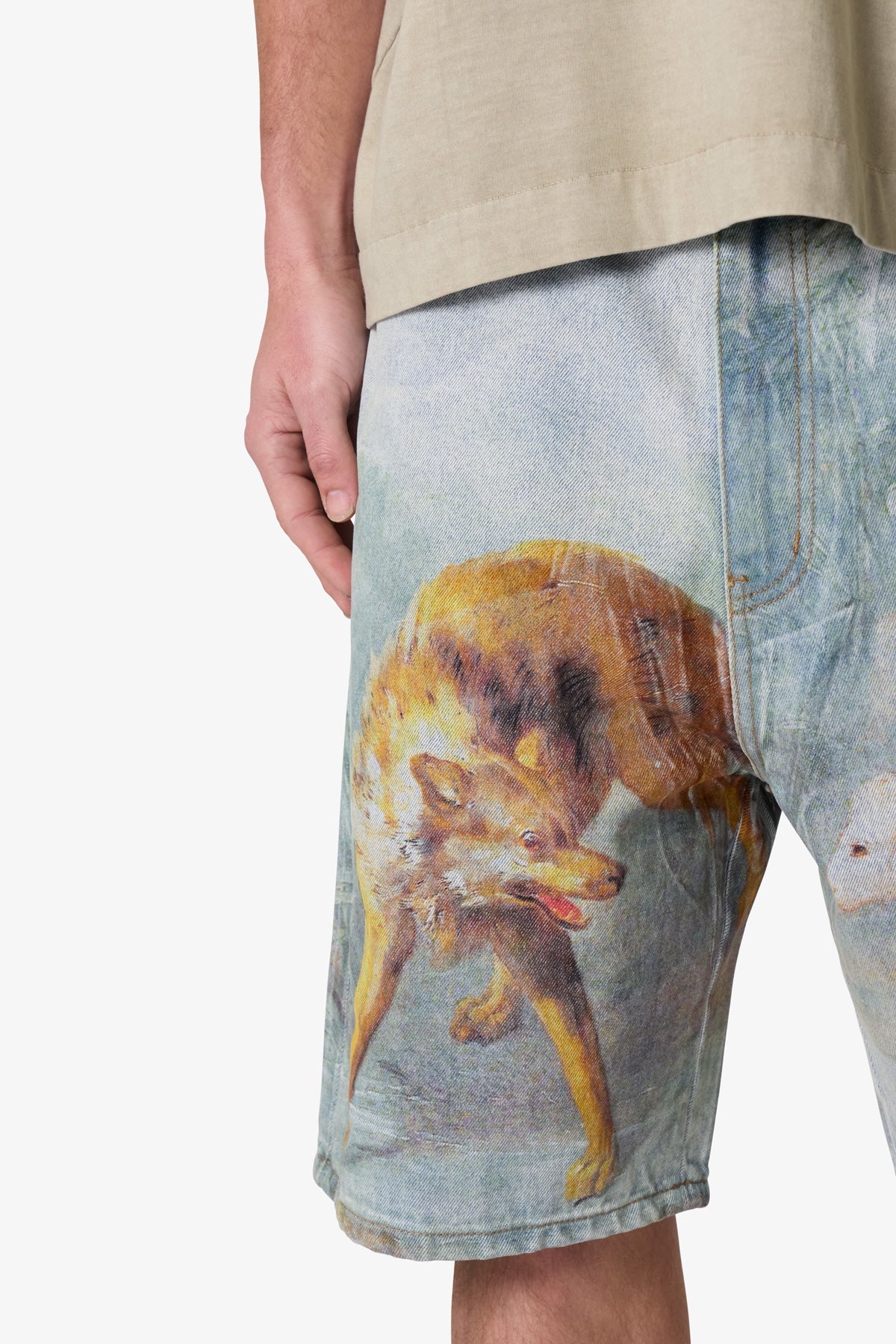 Sheep Hounded Denim Shorts | Multi