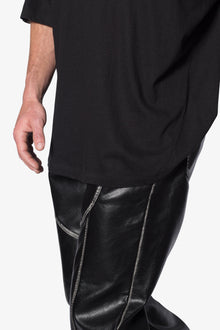 Sheer Gauze Tee | Black