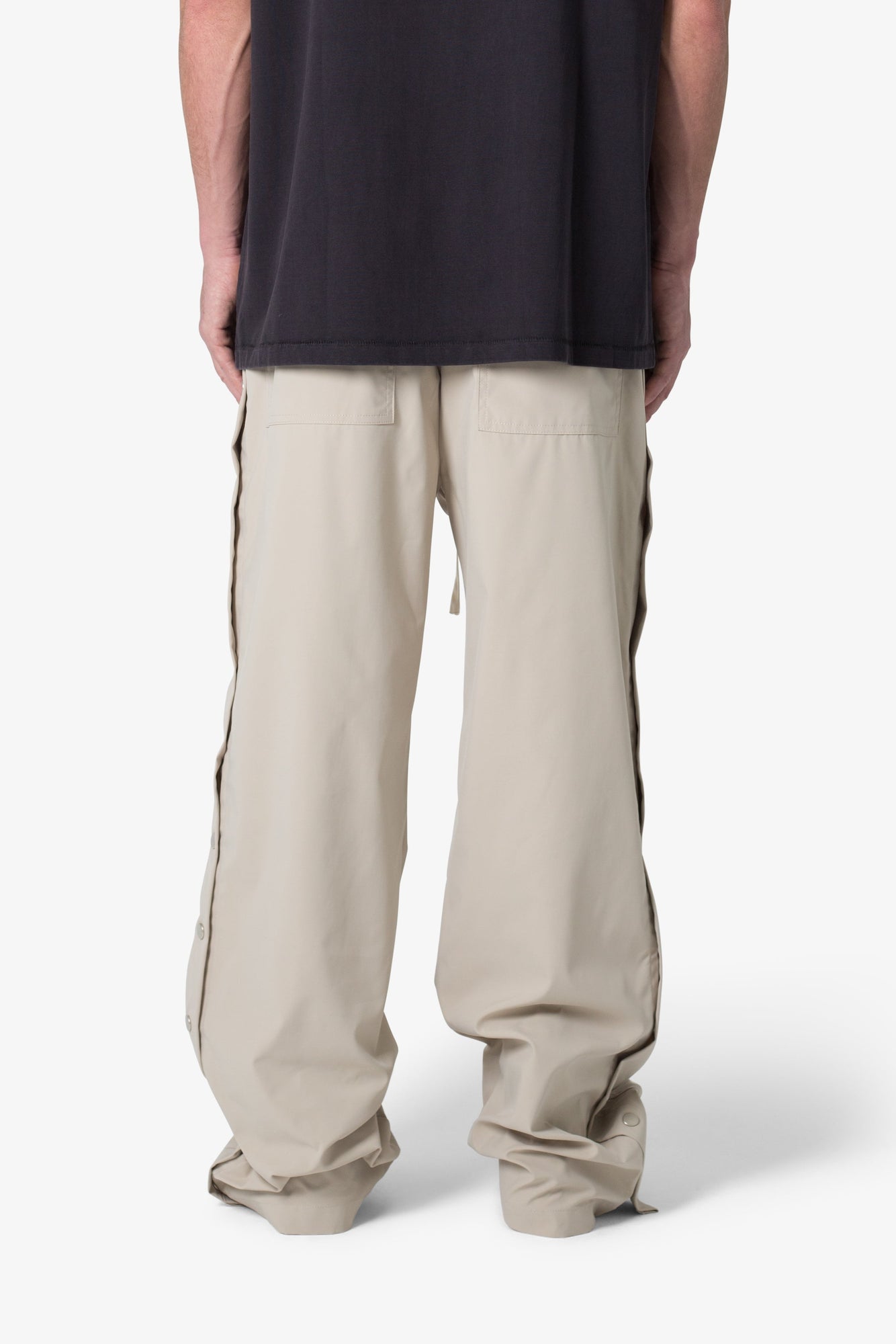 Side Snap Nylon Pants | Tan