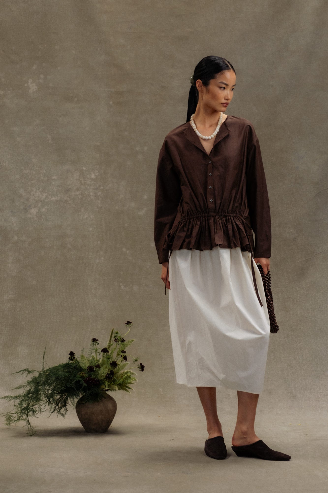 Diana | Tabitha Back-Tulip Hem Cotton Dress in Size Small