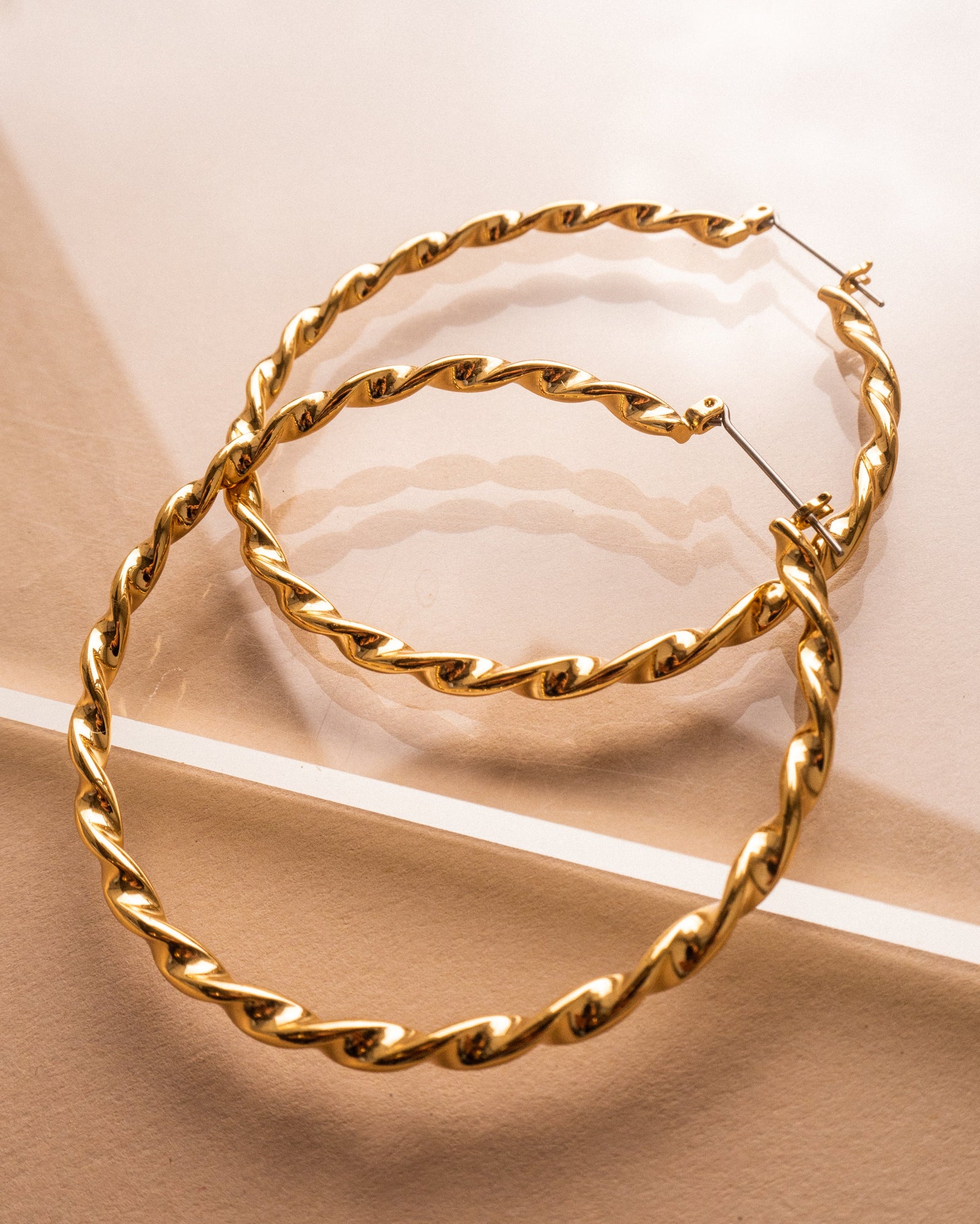 Hanalei Twisted Hoops | Sivan Ayla x Luv Aj | 18K Gold Plated