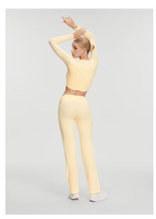 Soft Seamless Lounge Pants | Lemon Meringue