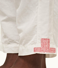 Sonoran Tailored Fit Single Pleat Stretch-Cotton Trousers | Sea Mist