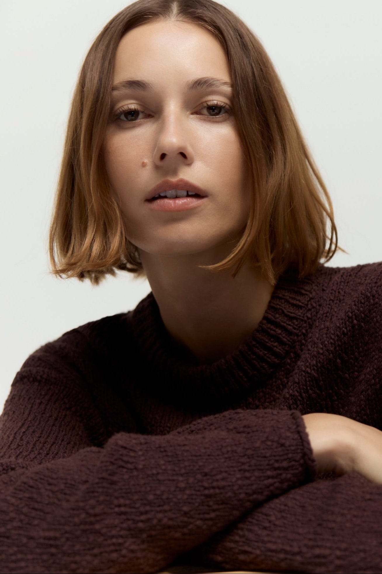 Mali | Sonya Textured Organic Cotton Sweater in Size Small