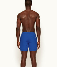 Standard Blue Mid-Length Swim Shorts | Sky Diver
