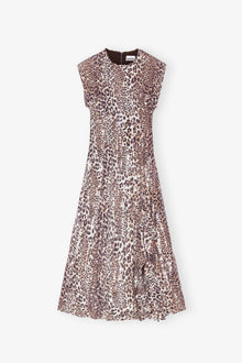 Stretch Sequins Long Dress | Leopard