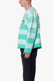 Striped Crewneck Sweater | Green
