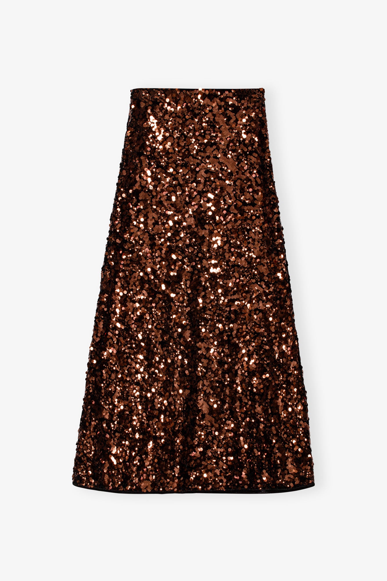 Velvet Sequins Maxi Skirt | Bitter Chocolate