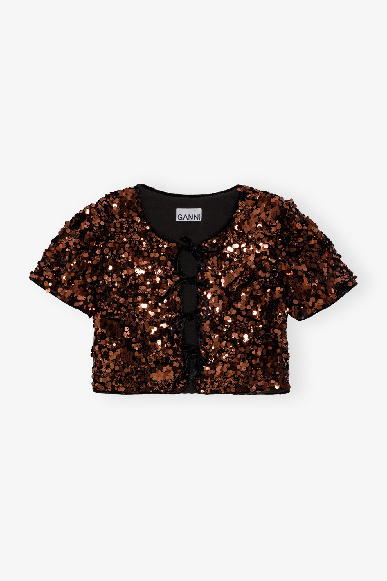 Velvet Sequins Blouse | Bitter Chocolate