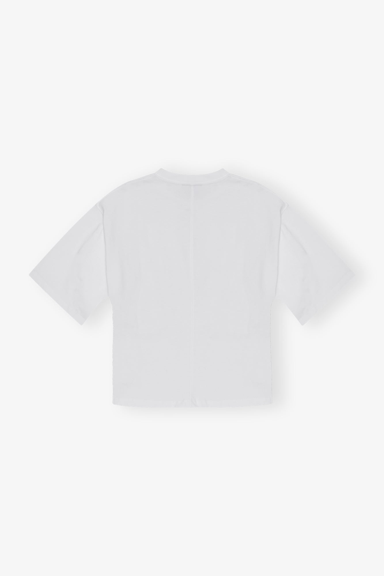 Heavy Cotton Drop Shoulder Waisted T-shirt | Bright White
