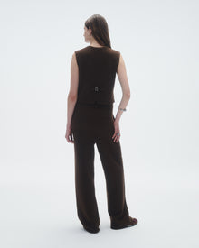 Womens | Tailored Vest | Chestnut