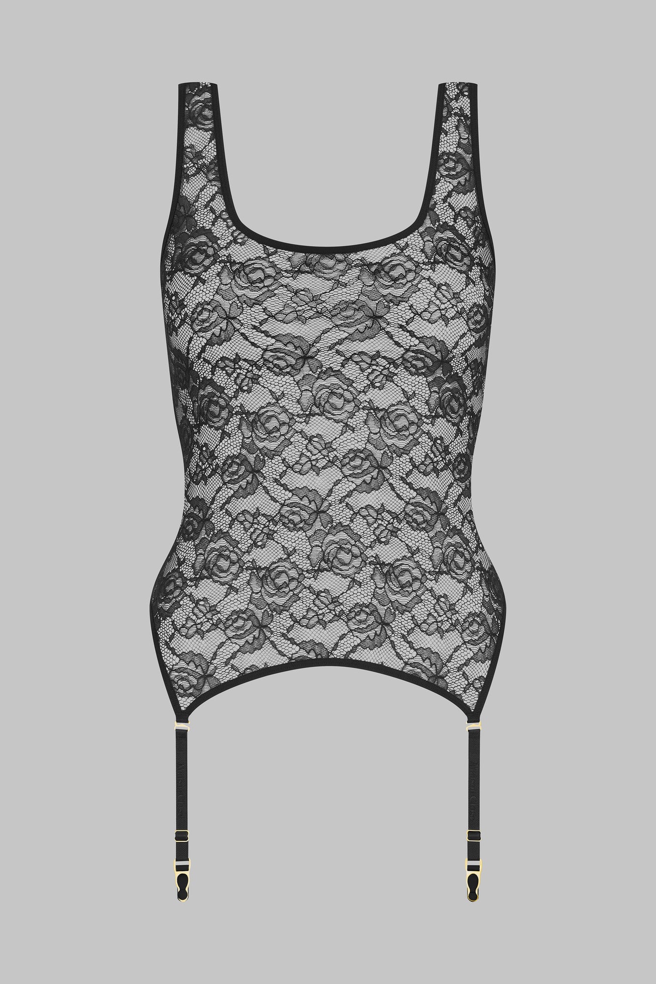 Suspender Tank Top - Flashback | Black