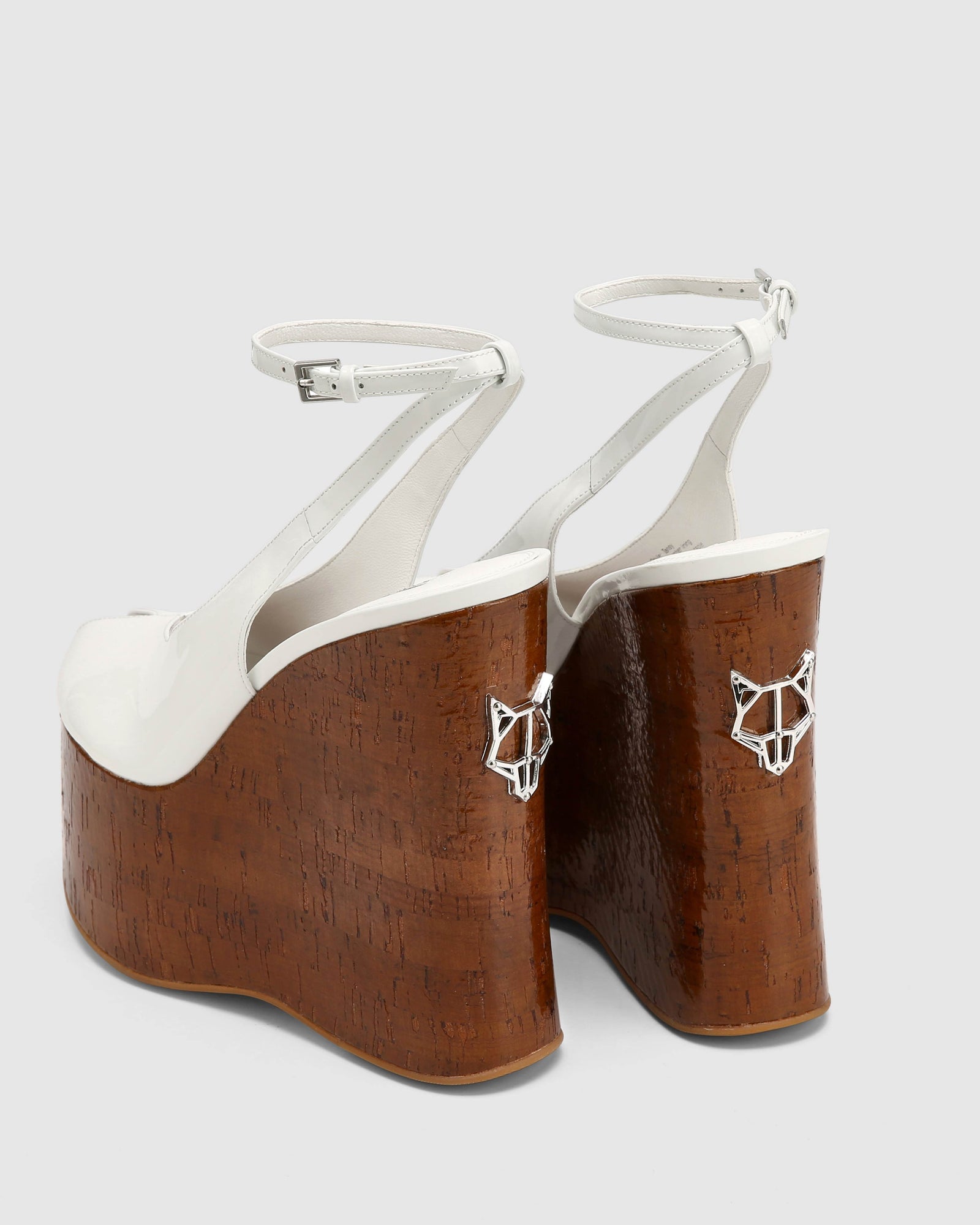 Womens | Tansy Patent Heel | White