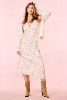 Theodore Silk-Blend Floral Maxi Dress | Thulian Pink