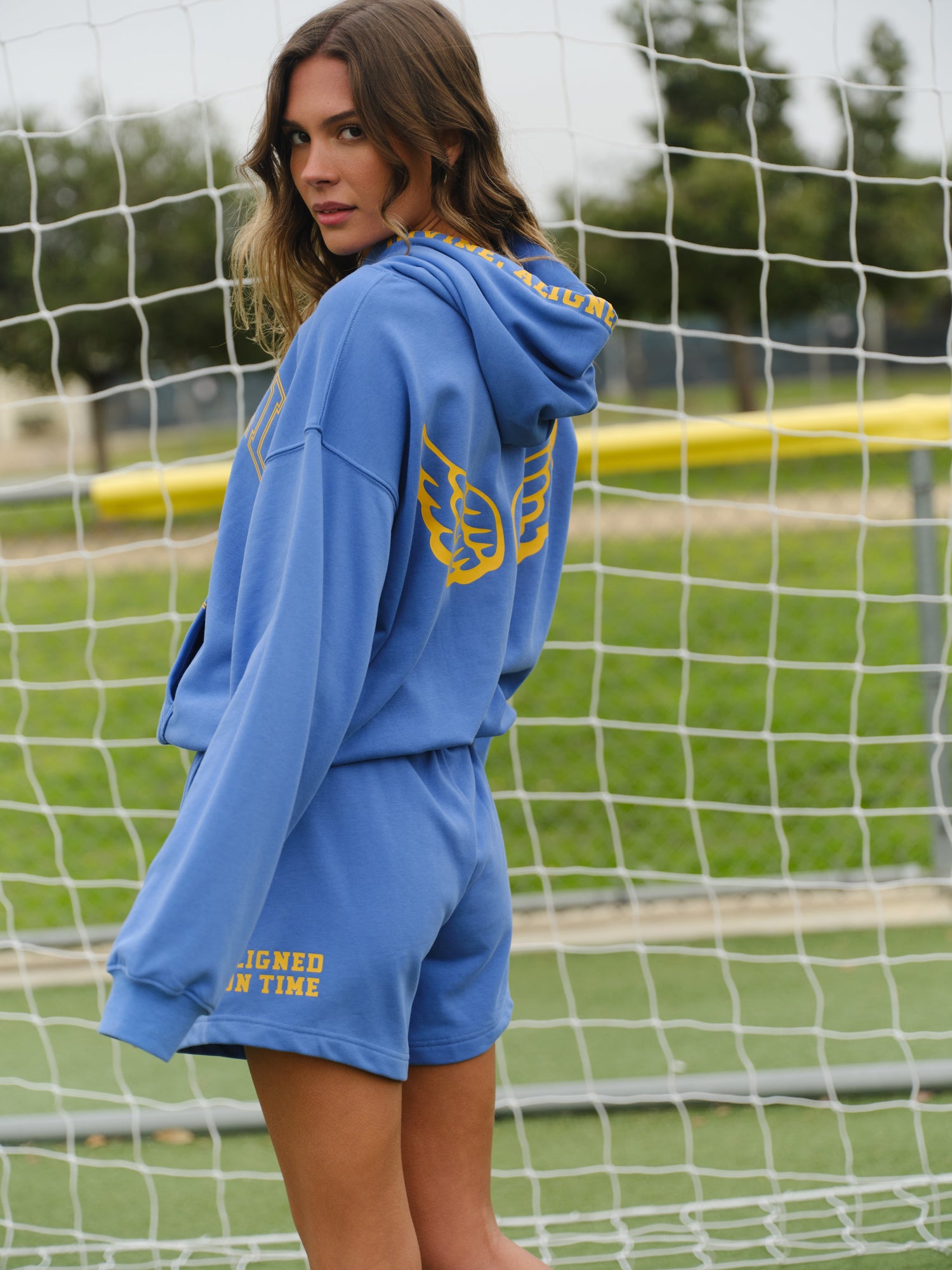 Angel Track Sweatshorts | Vintage Cobalt