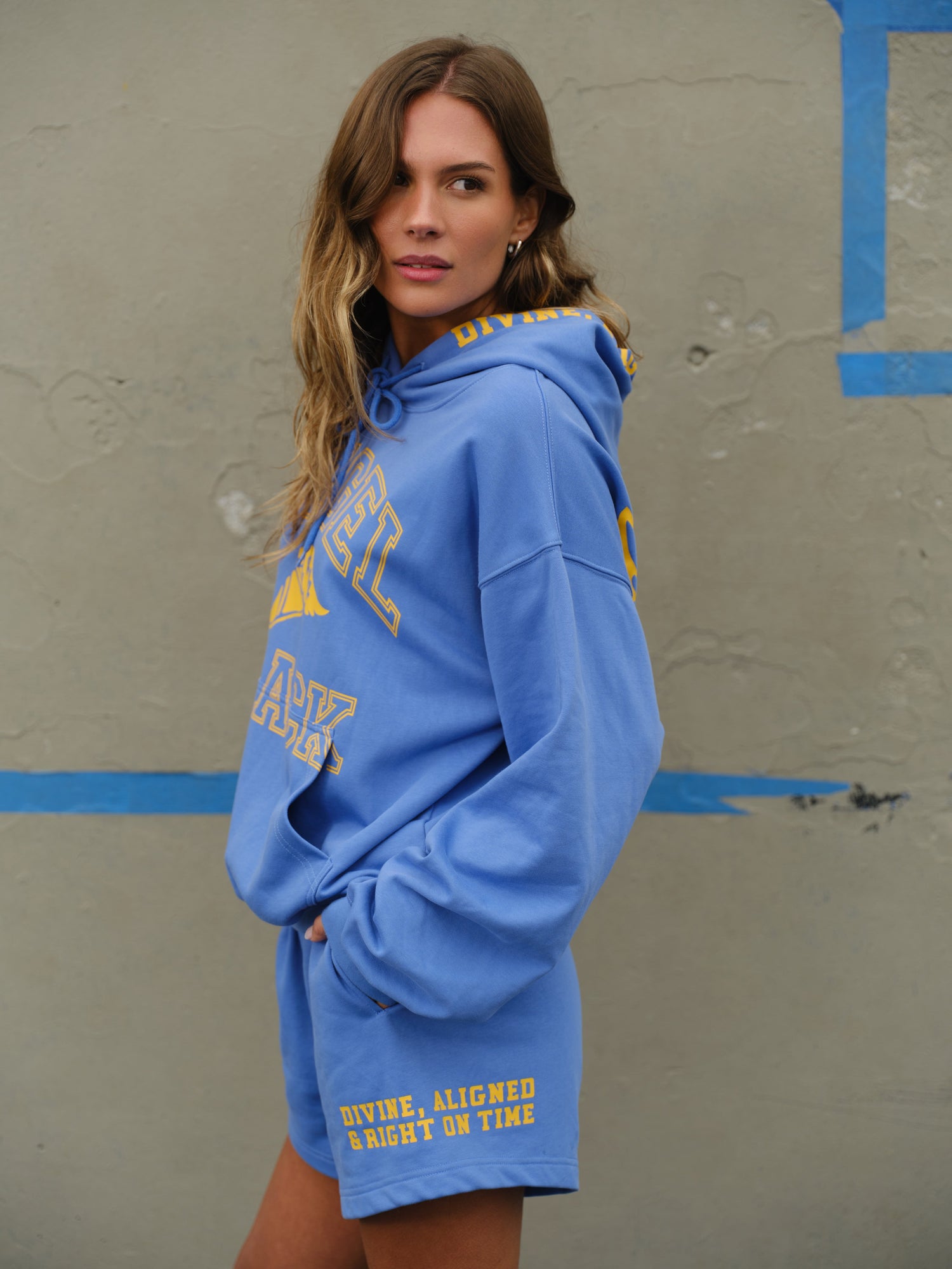 Angel Track Sweatshorts | Vintage Cobalt