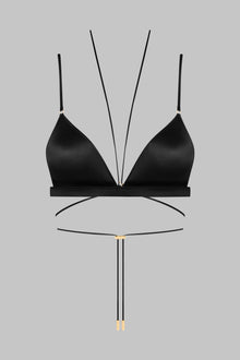 Triangle Bra - French Kiss | Black