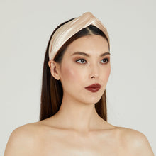 Trish Shiny Satin Headband | Champagne