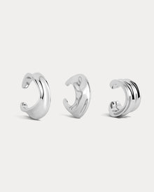 The Mercury Disc Ear Cuff Set | Silver