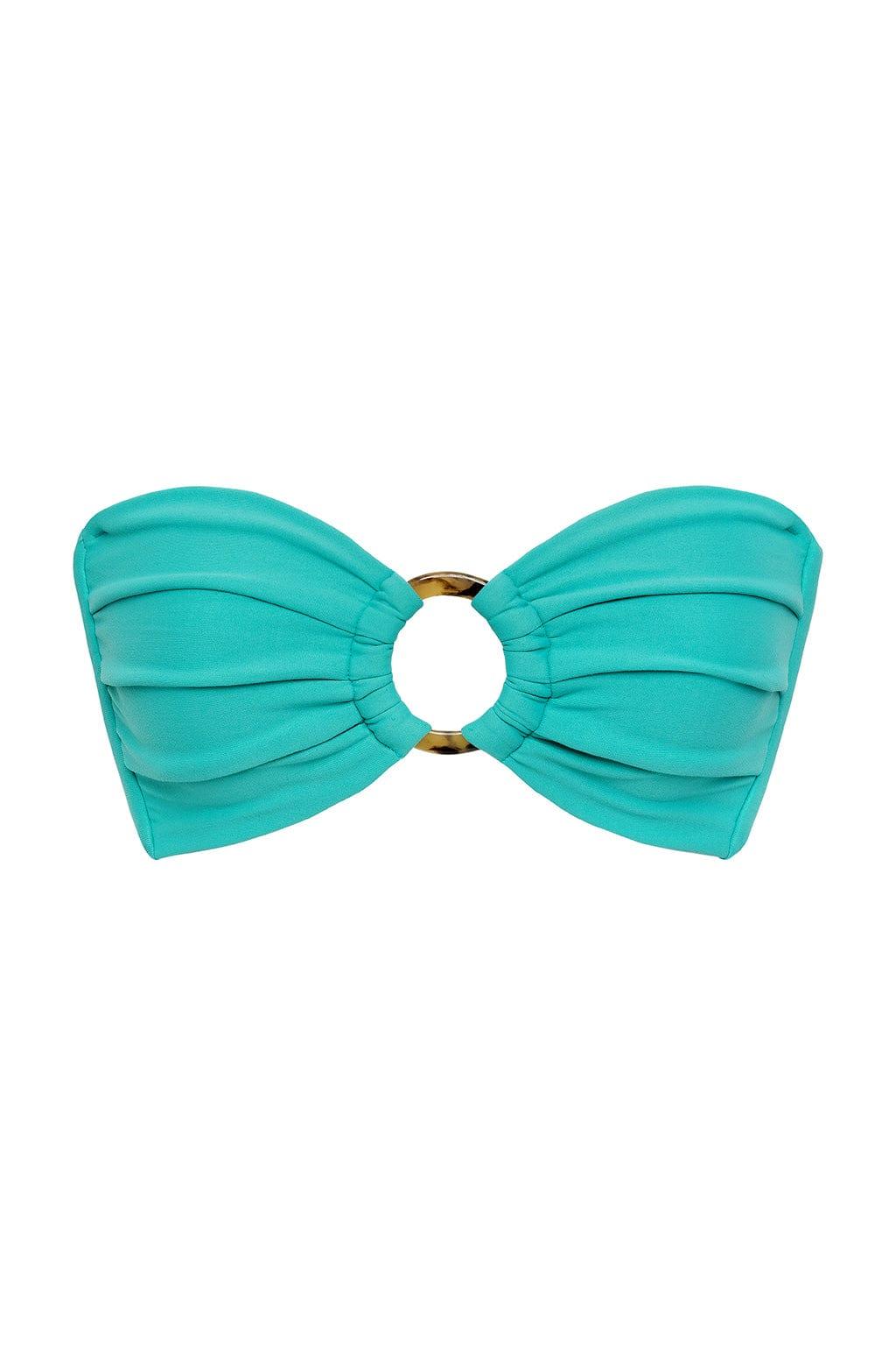 Tori Ties Bandeau Bikini Top | Teal