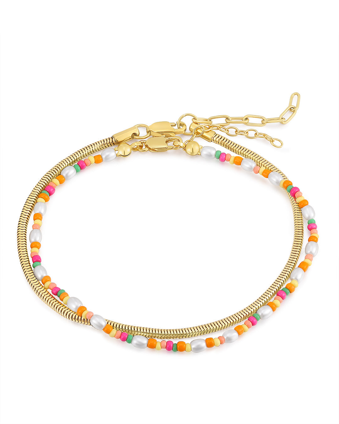 Lahaina Pearl Anklet Set | Sivan Ayla x Luv Aj | 18K Gold Plated
