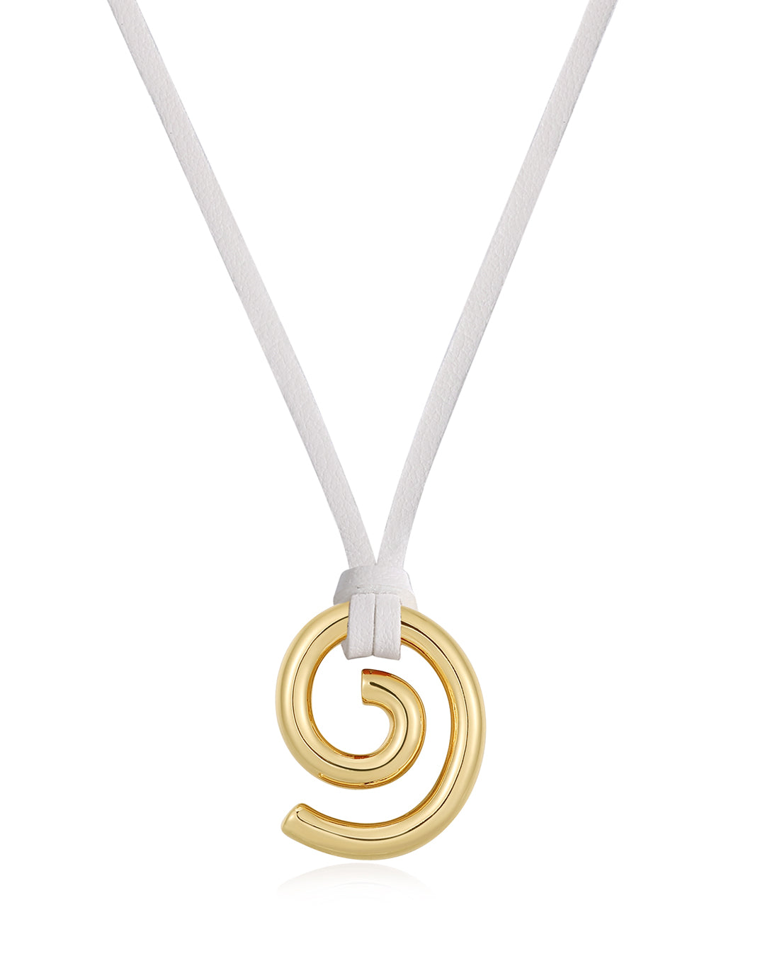 Shell Beach Pendant Necklace- White | Sivan Ayla x Luv Aj | 18K Gold Plated