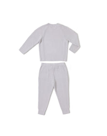 Toddler | Cozychic Lite Blocked Ribbed Set | Silver
